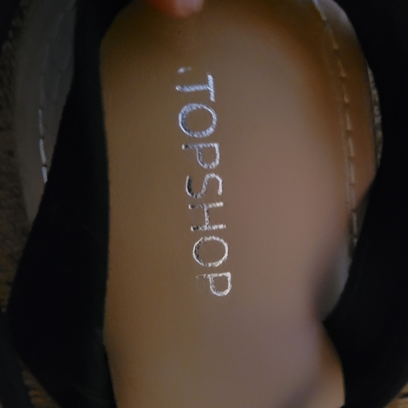 TOPSHOP Ankle wrap suede sandal 8.5 - Picture 2 of 3